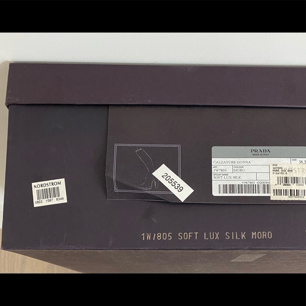 PRADA Calzature Donna Knee High Brown Boots 5.5 - Picture 7 of 7